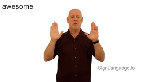 Awesome In Asl Example 1 American Sign Language