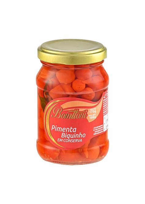 Pimenta Biquinho Em Conserva 100g 1 Unidade Palmitos Bomttoni