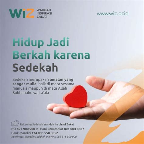 Hidup Jadi Berkah Karena Sedekah WAHDAH INSPIRASI ZAKAT