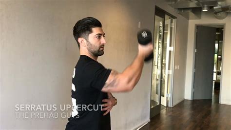 Serratus Anterior Uppercut With Dumbbell - [P]rehab