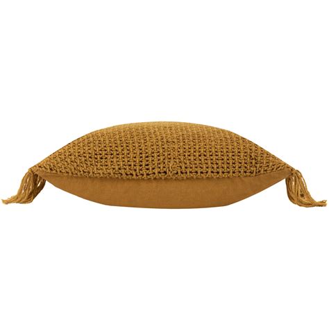 Yard Nimble Honey Knitted Cushion Wilko