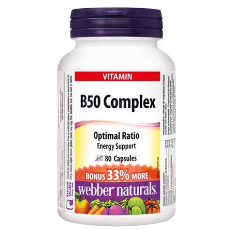 Webber Naturals В50 Комплекс х80 капсули
