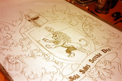 Creating A Custom Coat Of Arms Tattoo Design :: Behance