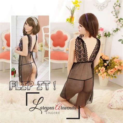 Jual Set Lingerie G String Seksi Model Lace Flip Lg259 Ungu Di