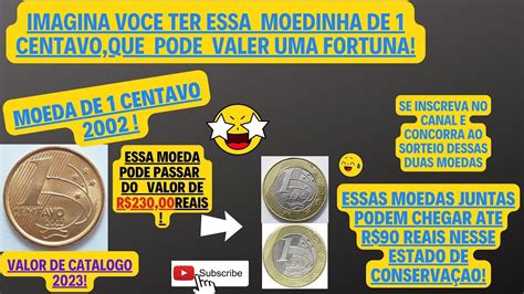 Moeda De Centavo Anomalia Valiosa Valor De Catalogo