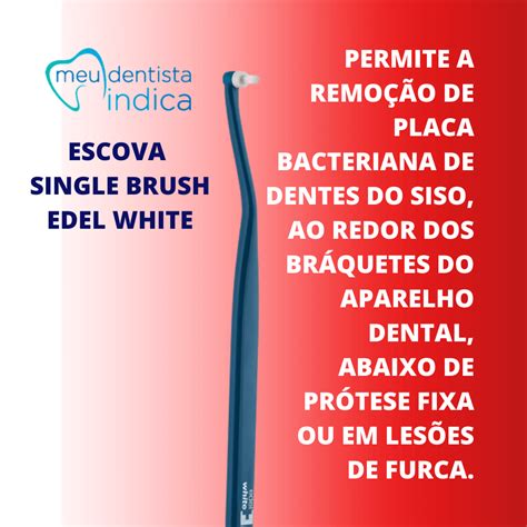 Escova Dental Unitudo Edel White Single Brush