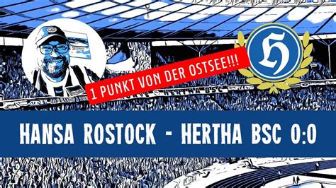 F C Hansa Rostock Hertha Bsc Spielanalyse Youtube