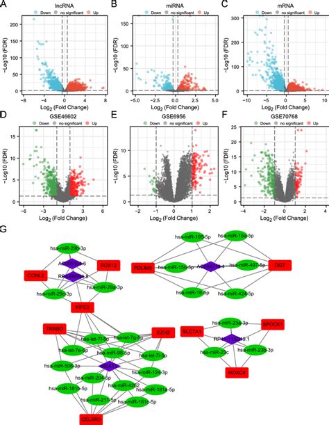 Volcano Plots Of Delncrnas Demirnas Demrnas And Construction Of