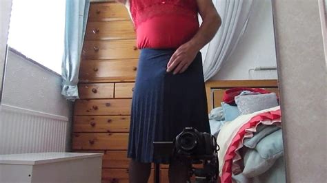 Wanking In Pleated Skirt And Nylon Slip Free Man HD Porn 14 XHamster