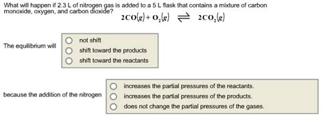 Solved What Will Happen If 2 3 L Of Nitrogen Gas Is Added To Chegg