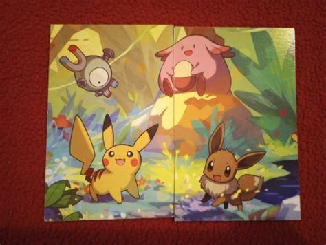 Free: POKEMON CONNECTING ART CARDS PIKACHU & EEVEE - Trading Card Games ...