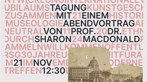 Prof Sharon Macdonald H Lt Sch Ne Vortrag Am November