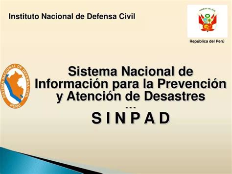 Ppt Sistema Nacional De Informaci N Para La Prevenci N Y Atenci N De