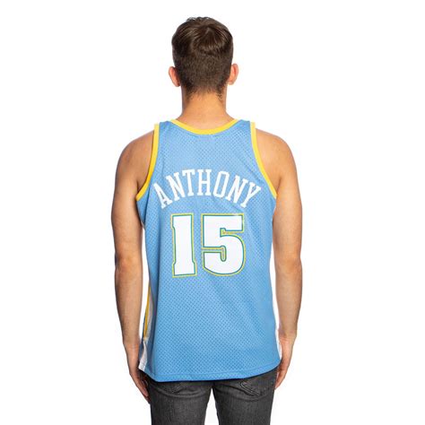 Mitchell And Ness Denver Nuggets 15 Carmelo Anthony Royal Swingman