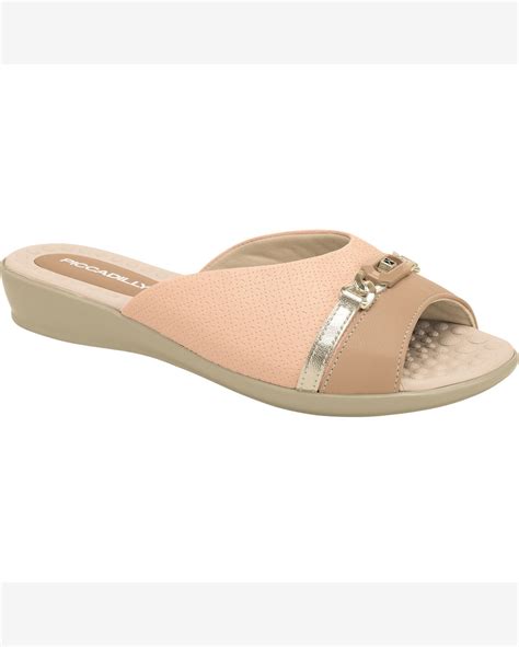 Riachuelo Tamanco Camila Rasteira Rose Nude Claro