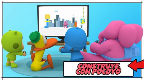 POCOYÓ GAMEPLAY CONSTRUYE con POCOYÓ POCOYO PARTY JUEGOS y