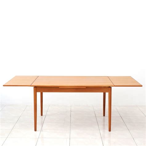 Extendable Teak Dining Table By Am Mobler Denmark