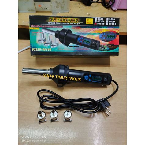 Jual BLOWER UAP PORTABLE KOOCU 8032D 650W / HOT AIR PORTABLE 8032 ...
