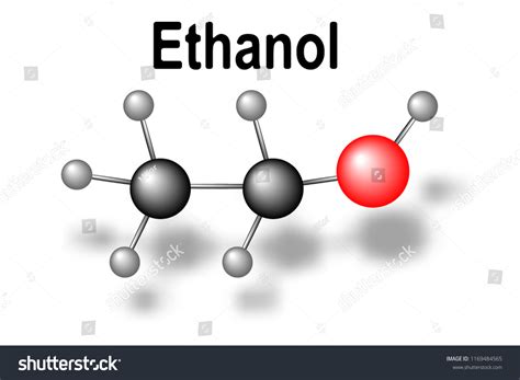 Ethanol Molecular Structure C2h6o Vector Illustration 库存矢量图免版税