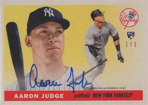 2017 Topps Transcendent Aaron Judge History Autograph Aaron Judge