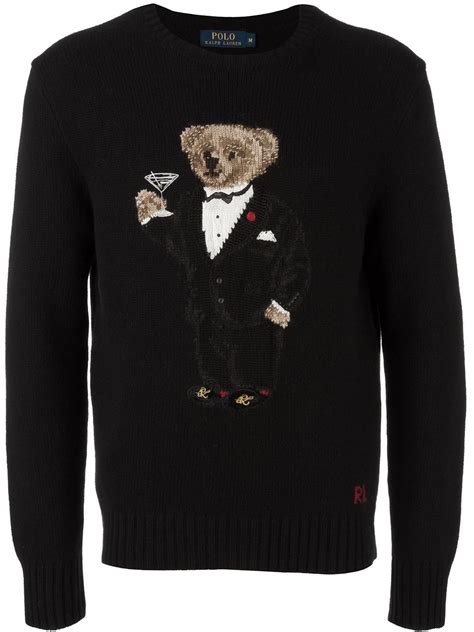 Polo Ralph Lauren Bear Jumper Mens Designer Sweaters Dapper Mens