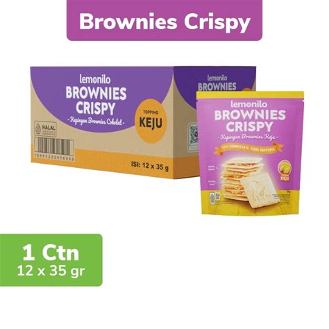 Jual Lemonilo Brownies Crispy Rasa Chocochips Dan Keju Pcs Shopee