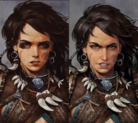 Concept Art Amiri Portrait At Pathfinder Kingmaker Nexus Mods And