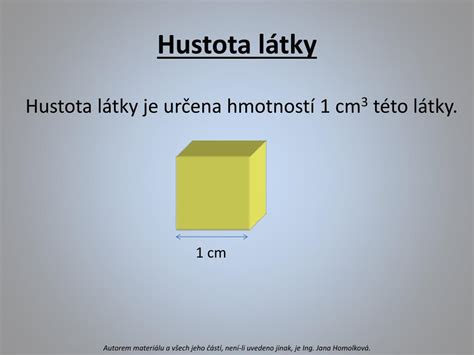 Ppt Měření Fyzikálních Veličin Hustota Fyzika 6 Ročník Vy32