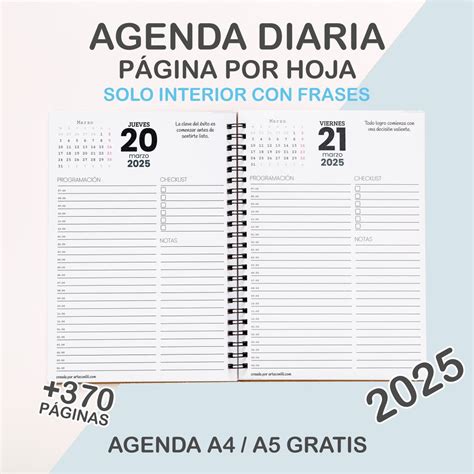 Agenda Diaria Para Imprimir Pdf Gratis Arteconlili