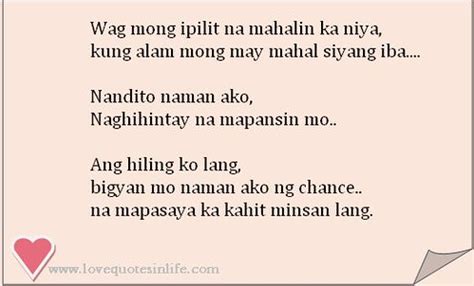 Love Song Lyrics Quotes Tagalog