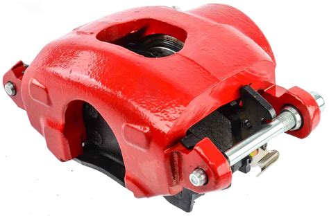 JEGS 630006 Large GM Caliper With D52 Pads Driver Side Red Powder Coat