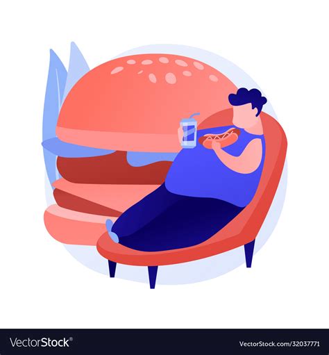 Physical Inactivity Concept Metaphor Royalty Free Vector