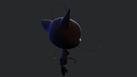 3d Model Plagg Kwami From Miraculous Ladybug Rigged 3dmodel For Blender Vr Ar Low Poly