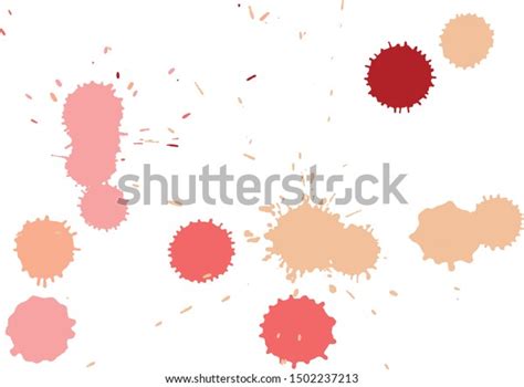 Paint Splatter Background Red Nude Ink Stock Vector Royalty Free 1502237213 Shutterstock