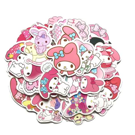 สติ๊กเกอร์ Mymelody 20 มายเมโลดี้ 40 ชิ้น ซานริโอ้ Sanrio Kuromi สติ้ก