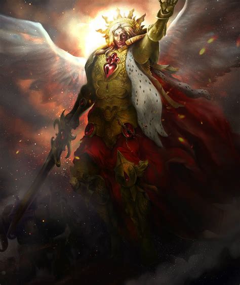 Sanguinius | Warhammer 40k blood angels, Warhammer art, Warhammer lore