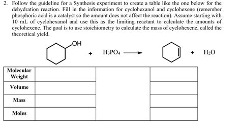 SOLVED 2 Follow The Guidelines For A Synthesis Experiment To Create A