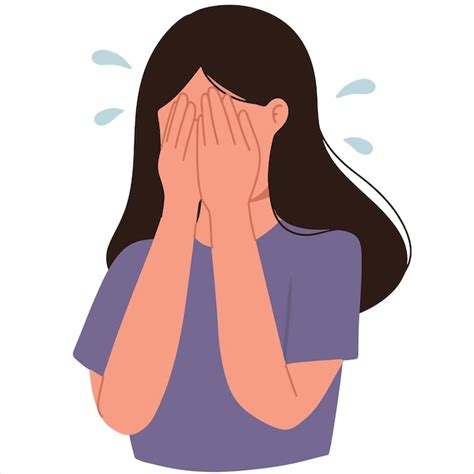 Crying Woman Clipart Face