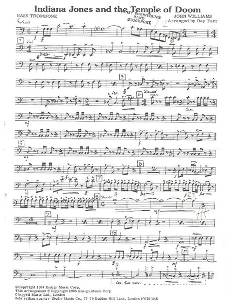 Indiana Jones Bass Trombone Pdf Pdf