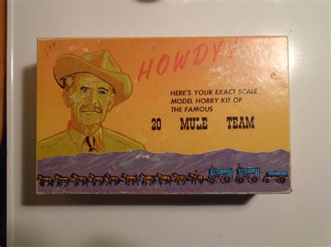 Vintage Late 50s Borax Mule Train Kit Death Valley Days Etsy