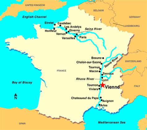 Vienne Map - France