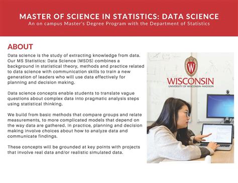 Statistics And Data Science Option Department Of Statistics Uwmadison