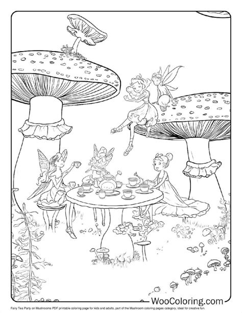 100+ Mushroom coloring pages (FREE) Printable PDF | Woo Coloring