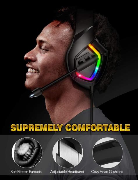 ONIKUMA K1B RGB Gaming Headset Black HardwareMarket