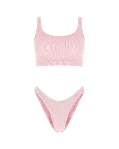 Reina Olga Ginny Boobs Stretch Bikini Set In Pink Lyst Uk