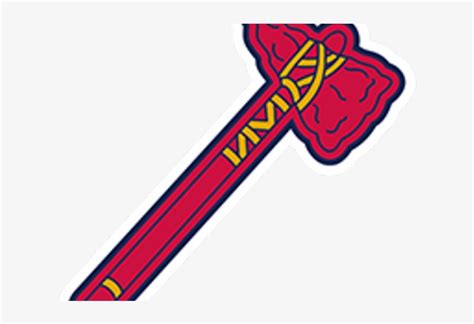 Chief Clipart Tomahawk - Atlanta Braves Axe Logo PNG Image ...