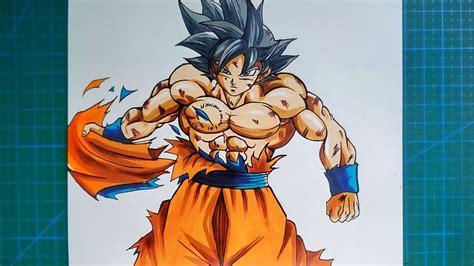 How To Draw Goku Mastered Ultra Instinct Manga Dragonball Youtube