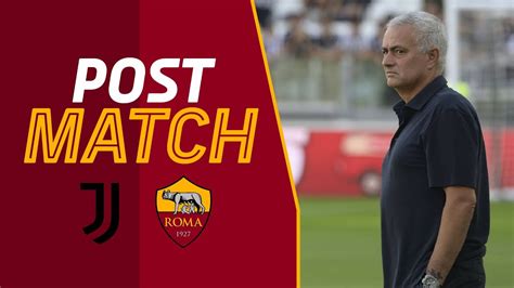 Jos Mourinho Intervista Post Juventus Roma Youtube