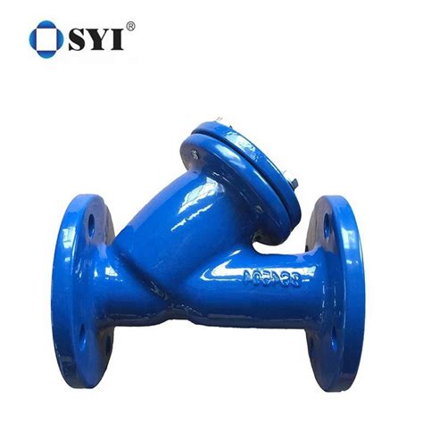 Syi Ductile Cast Iron Y Type Filter Valve Y Type Flange Water Strainer