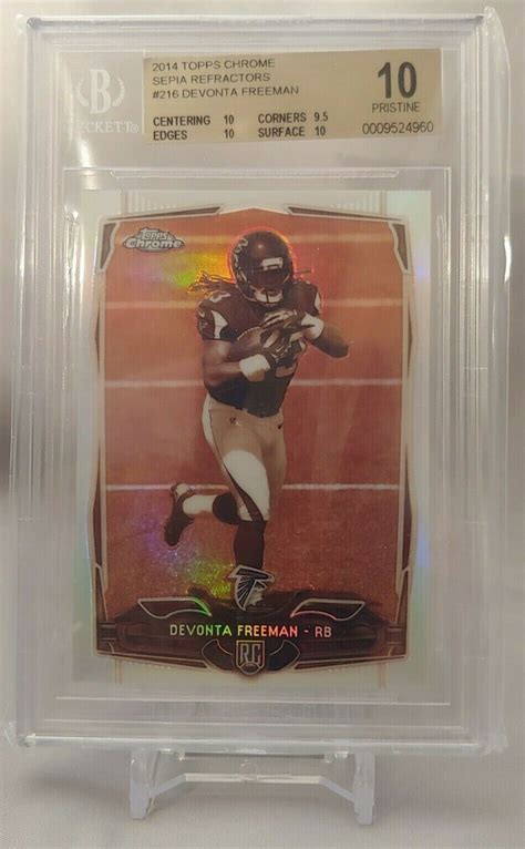 2014 Topps Chrome Sepia Refractor 216 Devonta Freeman RC BGS 10